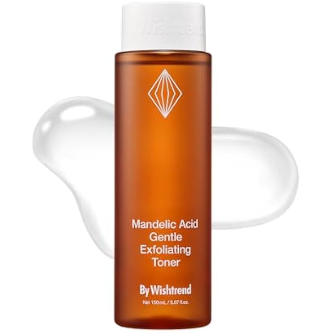 By Wishtrend [] MANDELIC ACID 5% GENTLE EXFOLIATING TONER, AHA BHA TONER, IDEAL FOR SENSITIVE SKIN, SKIN PREP (5.07 FL OZ) - Image 1